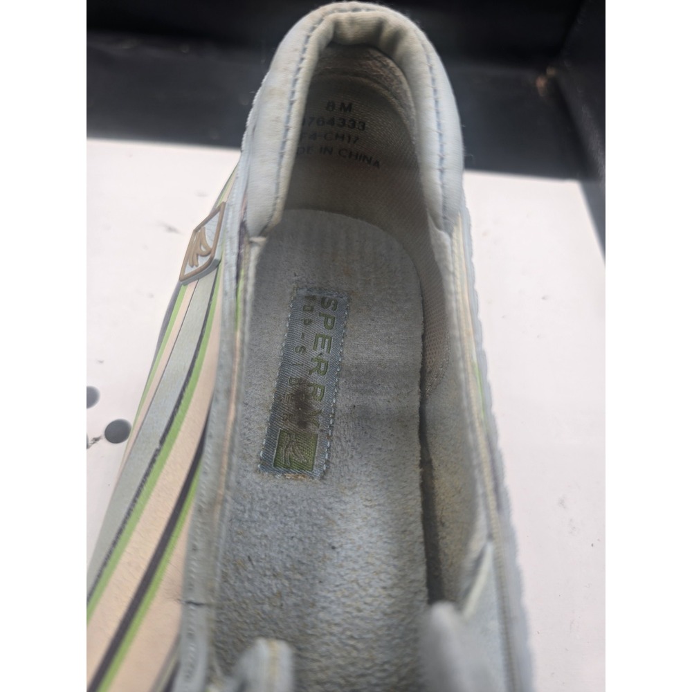 Sperry Topsiders Women's Sz 8Yellow/green Plaid Shoes Waterproof Outdoor Rain